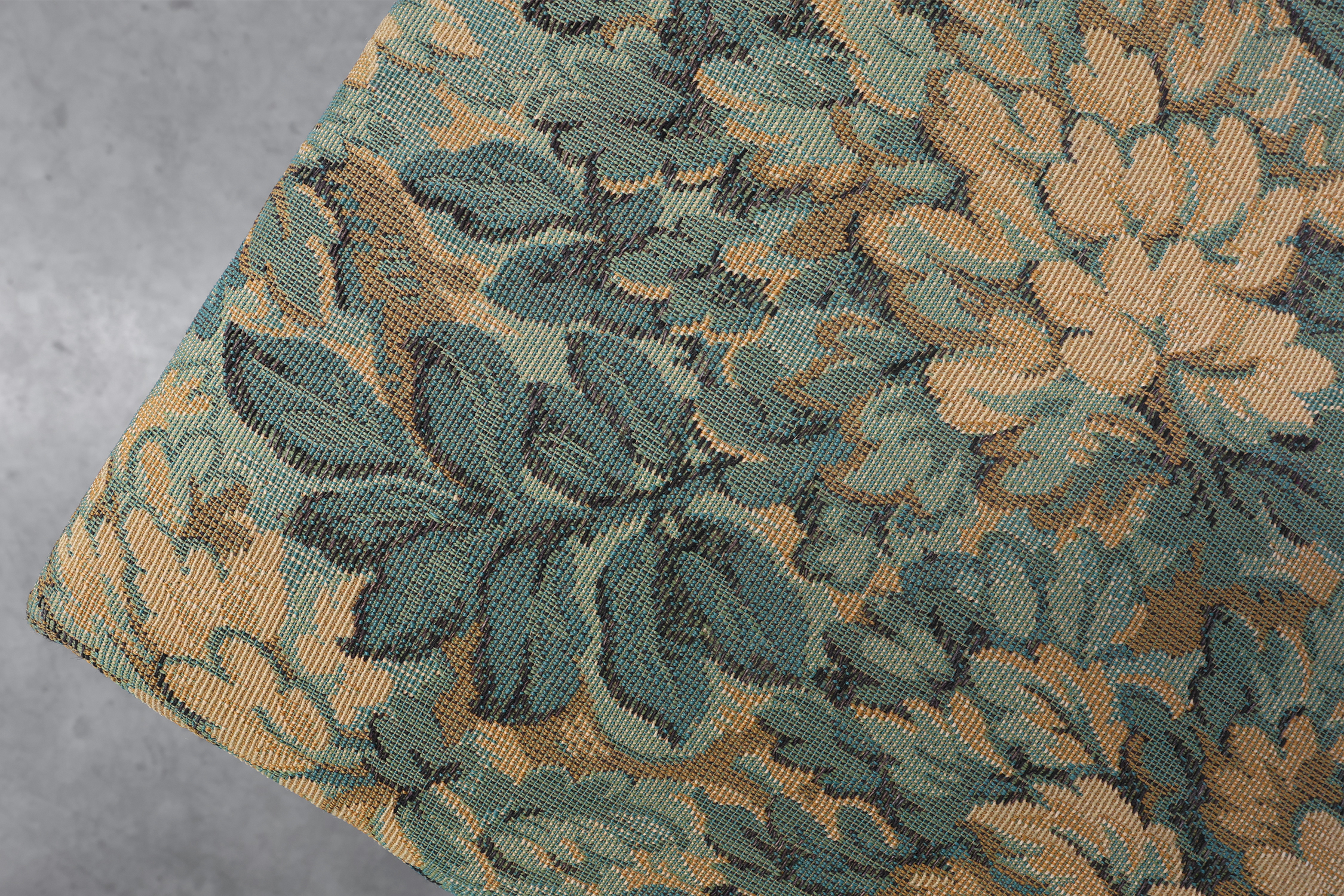 Louis XIII‑Style Walnut Stool with Floral Tapestry Seat, France, circa 1840thumbnail